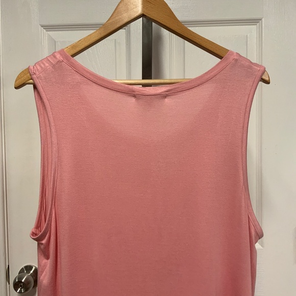 Extra Touch Pink Sleeveless Top with Stud Detail - Picture 7 of 8